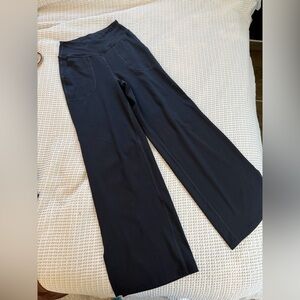 Women's Black Wide Leg Yoga Pants